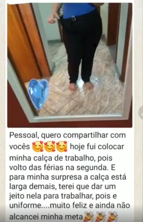 Print sobre a calça de trabalho ficando larga